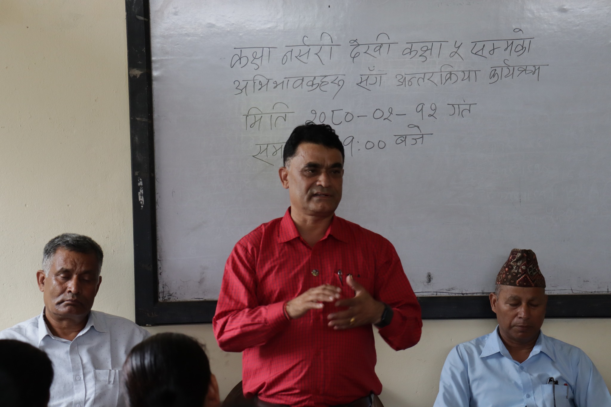 Parents Meeting from playgroup to class 5